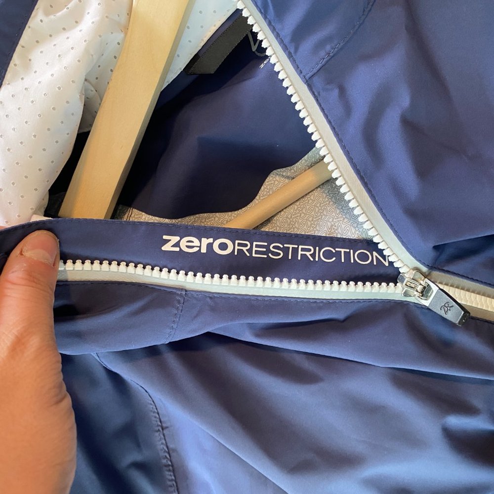 Zero Restriction Hooded Rain Waterproof Jacket Blue Size XL - Picture 6 of 6